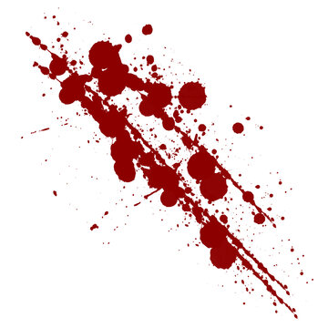 Blood splash, blood spot, blood spray