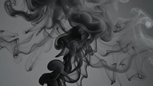 smoke on black