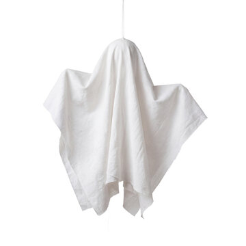 Hanging white ghost decoration for Halloween