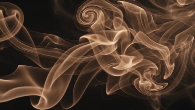 smoke on black background