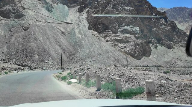 Tasha Ancient Road through the remote mountains of Xinjiang, China