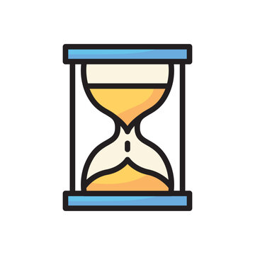 Hourglass Line Color Icon