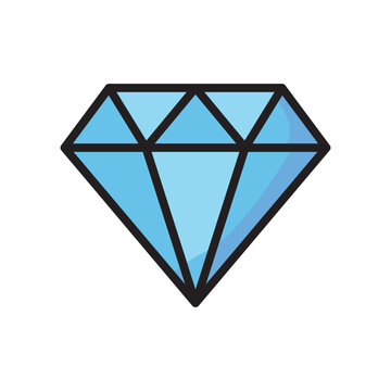 Diamond Line Color Icon