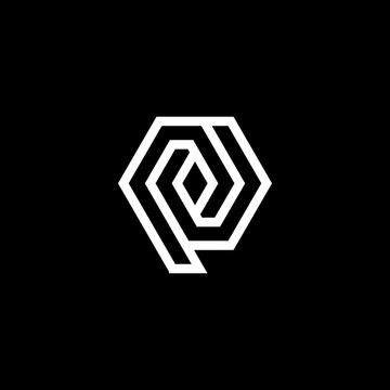 Abstract Geometric Hexagon Logo &ndash; Modern Interlocking Technology Symbol Vector