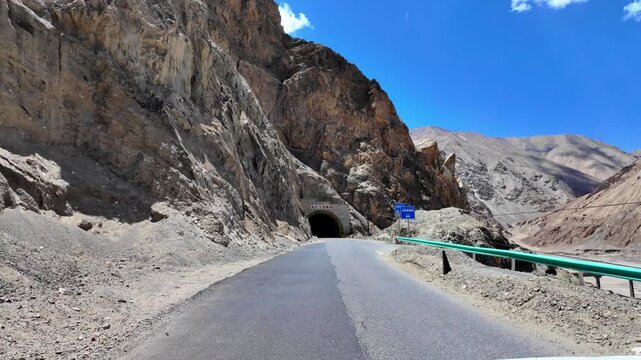 Tasha Ancient Road through the remote mountains of Xinjiang, China