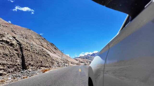 Tasha Ancient Road through the remote mountains of Xinjiang, China