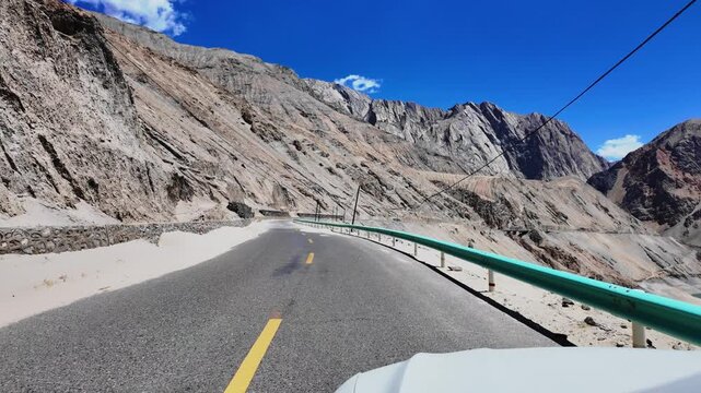 Tasha Ancient Road through the remote mountains of Xinjiang, China