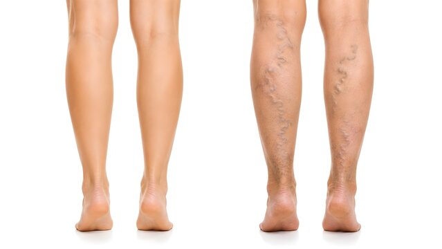 Healthy and Varicose Legs Medical Comparison