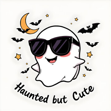 Cute But Haunted Ghost Design