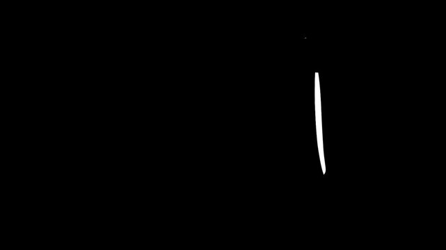hand drawn rectangle transition on black background