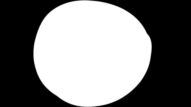 solid circle transition on black background animation