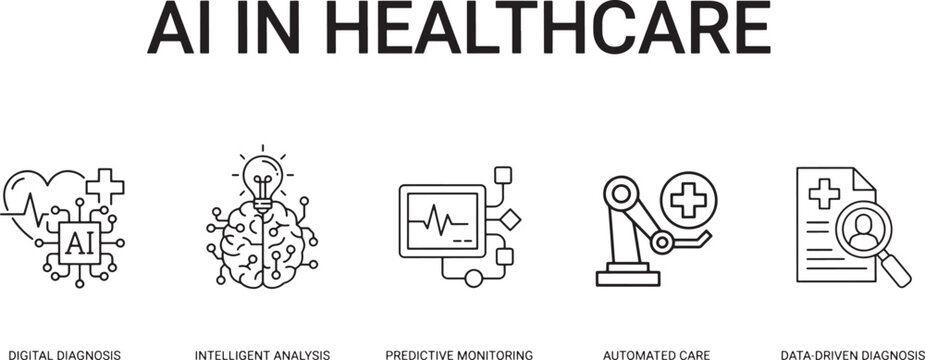 Artificial intelligence in healthcare innovations advancements modern medicine digital diagnosis intelligent analysis predictive monitoring automated care data driven diagnosis.