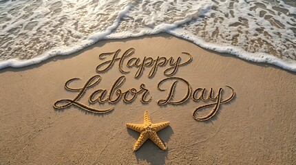 Fototapeta premium Celebrating labor day a tribute to workers their achievements and the end of summer's warm embrace with joyful festivities