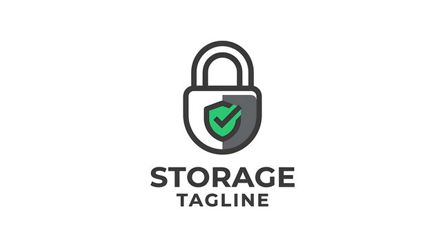 Secure storage tagline with lock icon
