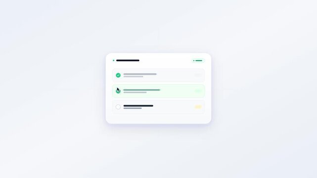 Wireframe task checklist with interactive checkmark and strikethrough