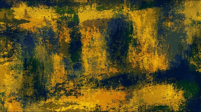 Professional Mustard Yellow And Navy Blue Abstract Grunge Background With Random Brush Strokes For Modern Corporate Business Videos