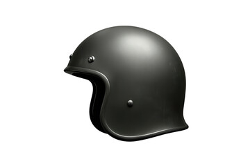 Fototapeta premium Matte black open face motorcycle helmet