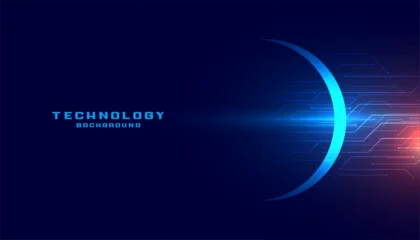 technology digital network circuit lines blue background © starlineart