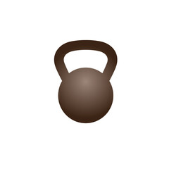 Fototapeta premium Kettlebell Sign Symbol Vector Icon. Fitness Gym Workout Equipment Illustration.