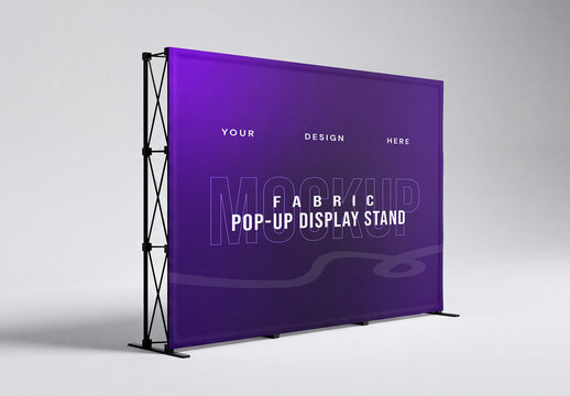 Fabric Pop Up Display Stand Mockup
