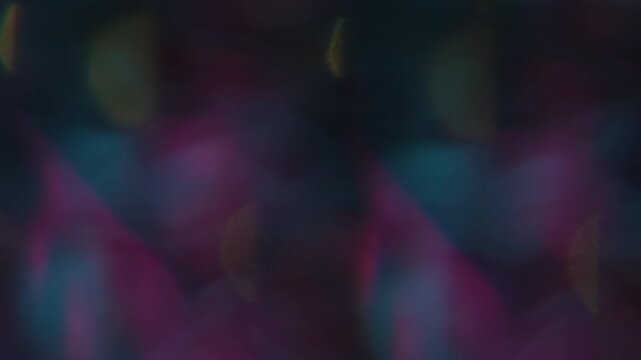 Glare radiant. Blur lens sparkle. Defocused purple blue color glow flicker blaze gleam glimmer shine on abstract bokeh light neon overlay.