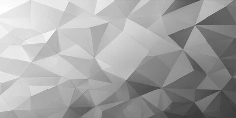 Obraz premium Monochrome low poly abstract geometric background vector artwork for modern creative digital backdrop design