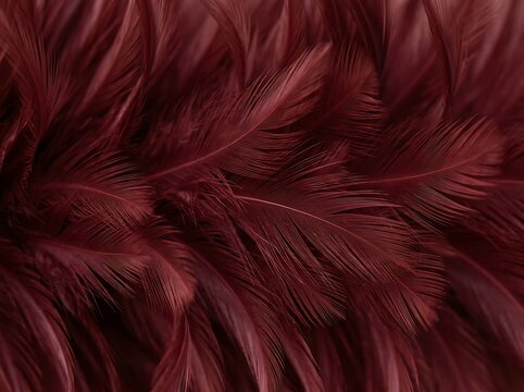 Red feathers background