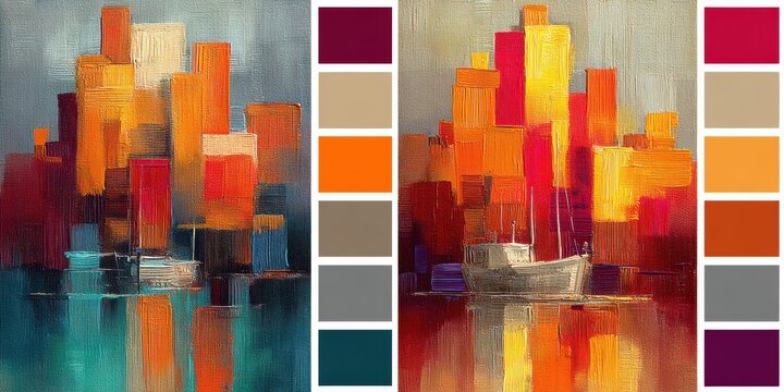 Color vision through abstract expressionist painting a test of perception in vibrant environments