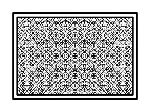 Intricate geometric islamic star pattern design