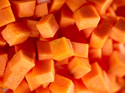 dice of carrot