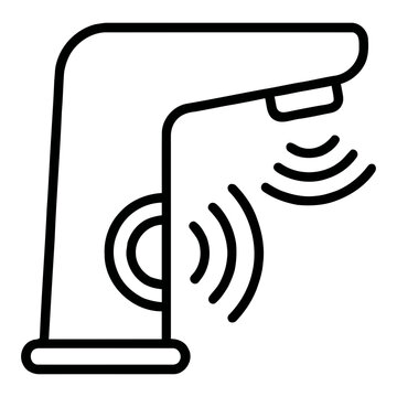 Touchless Sensor Faucet Automatic Motion Detection Water Tap Icon