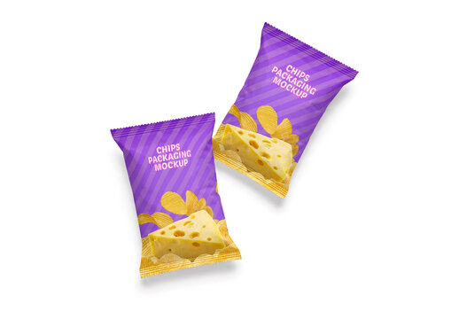 Potato Chips Packaging Mockup