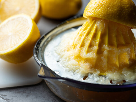 Juice the lemons with a juicer