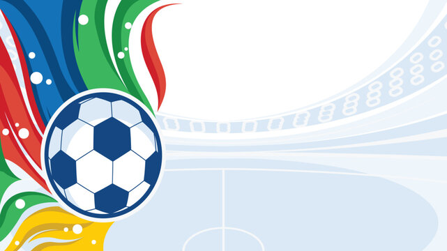 Football Background World Cup 2026 Vector