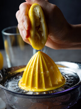 Juice the lemons with a juicer