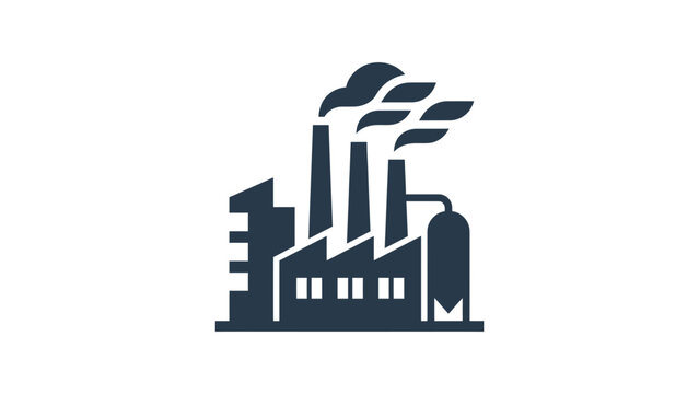 Industrial Factory Building Icon