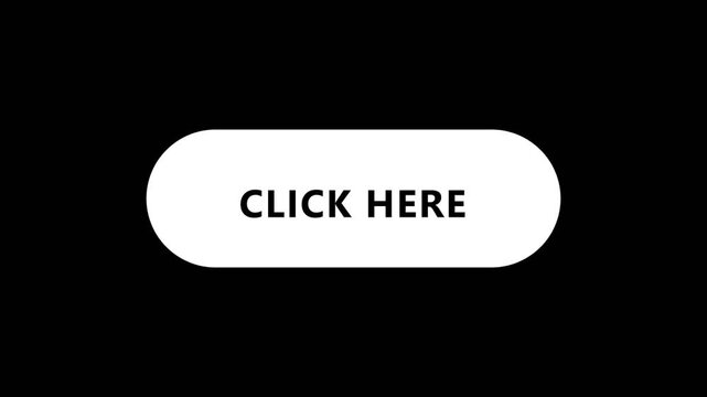 Click Here Button with Mouse Cursor Arrow Clicking Animation, Interactive Call To Action UI Element Motion Graphics, Web Design Navigation Graphic for Digital Marketing and Landing Pages