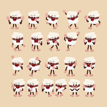 Chocolate Cupcake Mascot