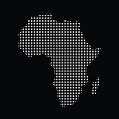 Dotted map of africa continent © Meeme
