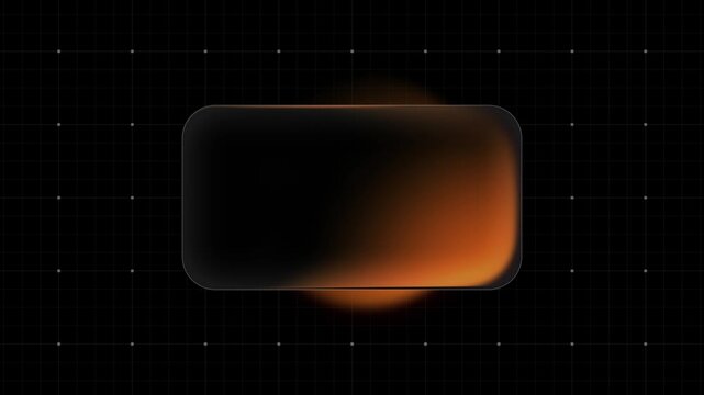 Animated Glass Panel UI Dark Background