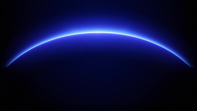 Blue Neon Light Streak Reveal Animation