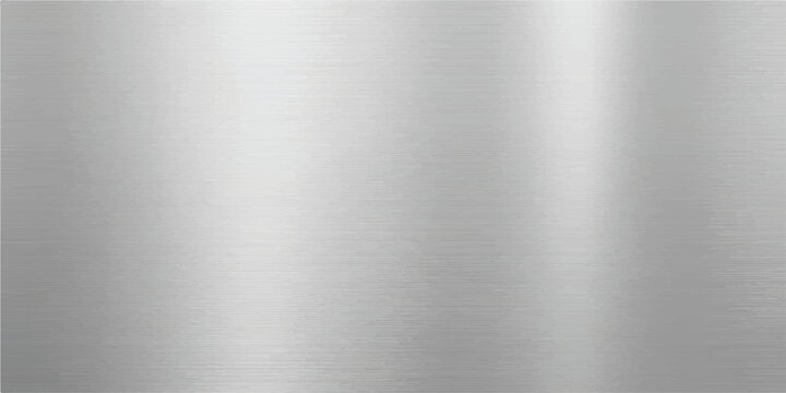 Brushed stainless steel texture with soft highlights and reflections ideal for industrial backgrounds and modern design concepts