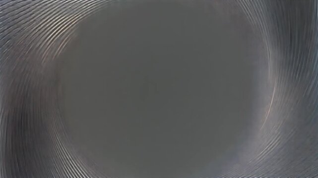 Industrial Silver Metallic Vortex Frame with Rotating Shutter Blades, Professional 1080p Motion Background for Title Sequence