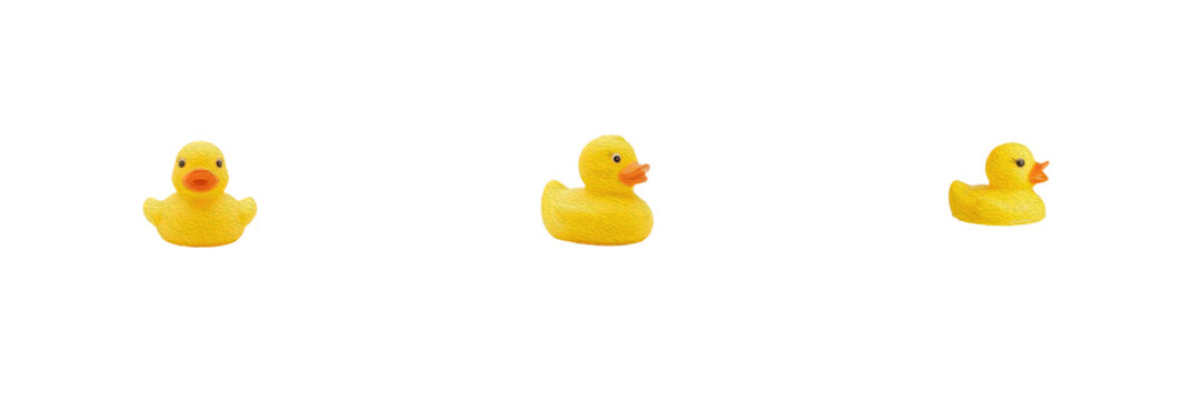 Set yellow rubber ducks, classic floating bath toys, cute plastic duckies, tub toys for kids, yellow duck figurines, water play accessories