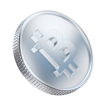 Silver Bitcoin Cash BCH Cryptocurrency Coin 3D Render Illustration
