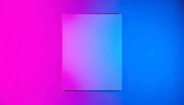 Blank white card or invitation template with soft gradient background 4K, HD Image