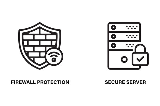Firewall protection and secure server line