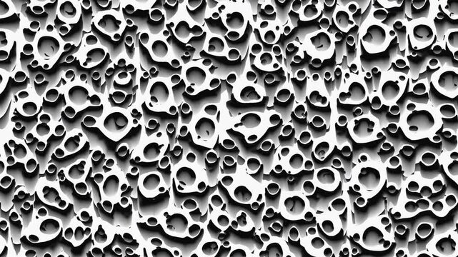 Monochrome motion dots clusters