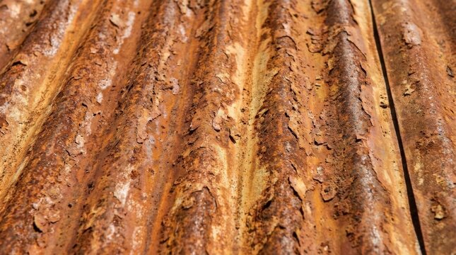 Corroded Metal Texture: A close-up view reveals the intricate patterns of rust and corrosion on a weathered metal surface, showcasing a rich tapestry of earthy tones and textures.