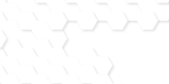 Background with hexagons . Abstract background with lines . white texture background . hexagon abstract background. Surface polygon pattern with glowing hexagon paper texture and futuristic business